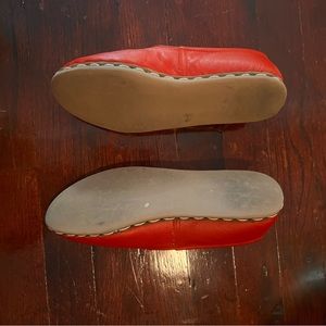 Red Sabah loafers size 39 in EUC